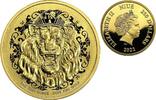 250$ 2022 Niue 1 oz Goldmünze Truth Serie - Roaring Lion PP