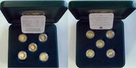 Australien 2001-2005 5 x 1/25 oz Gold Nugget Set PP
