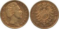 Bayern 10 Mark 1873 Goldmünze D Ludwig II.  600,00 EUR kostenloser Versand