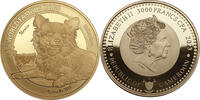 Kamerun 3000 Francs 1 oz Goldmünze World Famous Dogs - Chihuahua -