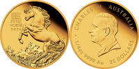Australien 25$ 1/4 oz Goldmünze Lunar III. - Jahr des Pferdes -
