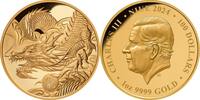 Niue 1 oz Goldmünze Lunar Drachen 100$ 2024 PP