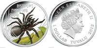 Tuvalu 1$ 1 oz Silbermünze Trichternetzspinne -