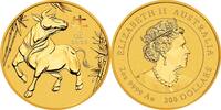 Australien 200$ 2021 2 oz Goldmünze Lunar Ochse ST