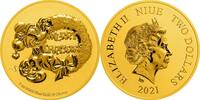Niue 250$ 1 oz Goldmünze Disney - Mickey Mouse Weihnachten -