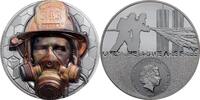 Cook Inseln 20$ 3 oz Silbermünze Wahre Helden - Feuerwehrmann -