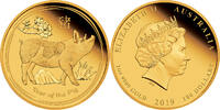 Australien 100$ 2019 1 oz Goldmünze Lunar II. - Jahr des Schweines PP 4200,00 EUR kostenloser Versand