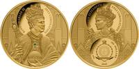Niue 100$ 1 oz Goldmünze Krönung König Charles III. - mit Smaragd -