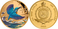 Niue 100$ 1 oz Goldmünze Azurfischer -