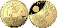 Australien 100$ 2019 1 oz Goldmünze 50 Jahre Mondlandung - Gewölbte Prägung PP