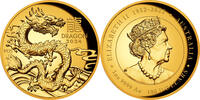 Australien 1 oz Goldmünze Lunar III. - Jahr des Drachen High Relief 100$ 2024 PP