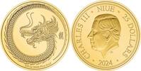 Niue 25$ 1/4 oz Goldmünze Lunar - Jahr des Drachen -
