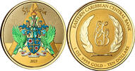 St. Lucia 10$ 1 oz Goldmünze EC8 - Coat of Arms -