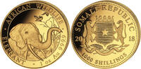 Somalia 1000 Schilling 1 oz Goldmünze Elefant -