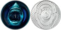Palau 10$ 2 oz Silbermünze Thalassophobie -