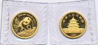 China 5 Yuan 1/20 oz Goldmünze Panda -
