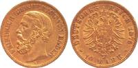 Baden 10 Mark Goldmünze G Friedrich I. -