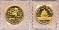 China 5 Yuan 1/20 oz Goldmünze Panda -