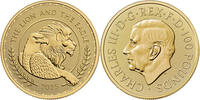 Großbritannien 100£ 2025 1 oz Goldmünze British Lion und American Eagle ... 3600,00 EUR kostenloser Versand