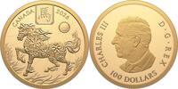 Kanada 100$ 1/2 oz Goldmünze Lunar - Jahr des Pferdes -