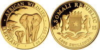 Somalia 1000 Schilling 1 oz Goldmünze Elefant -