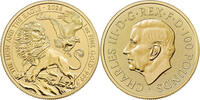 Gro&szlig;britannien 100&pound; 2026 1 oz Goldm&uuml;nze The Lion and the Eagle ST 5500,00 EUR kostenloser Versand