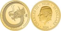 Niue 25$ 1/4 oz Goldmünze Lunar - Jahr des Drachen