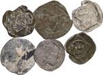 Lot mit 6 Stück Zweiern und Pfennigen ca. 1450-1519 Mittelalter Altdeutschland und Habsburger Erblande s/ss, ss