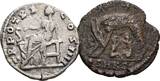 Lot 2 Stk. Kleinfollis, Denar Urbs Roma 330-337, Antoninius Pius 138-161 ss