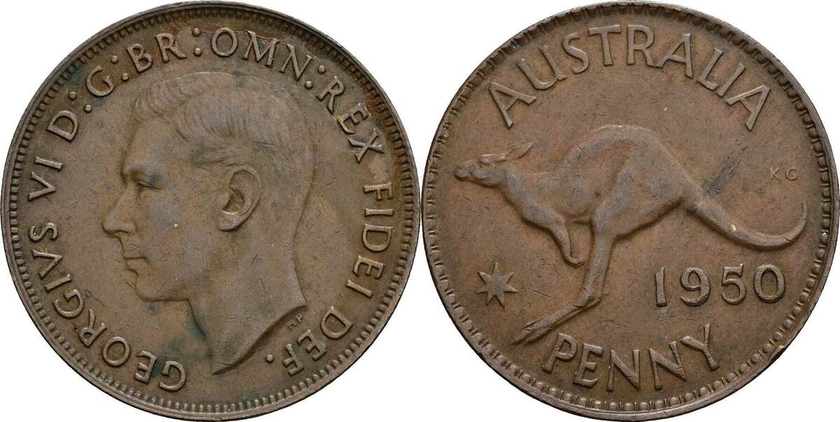 Australien 1 Penny 1950 Ss MA Shops australien-1-penny-1950-ss-ma-shops