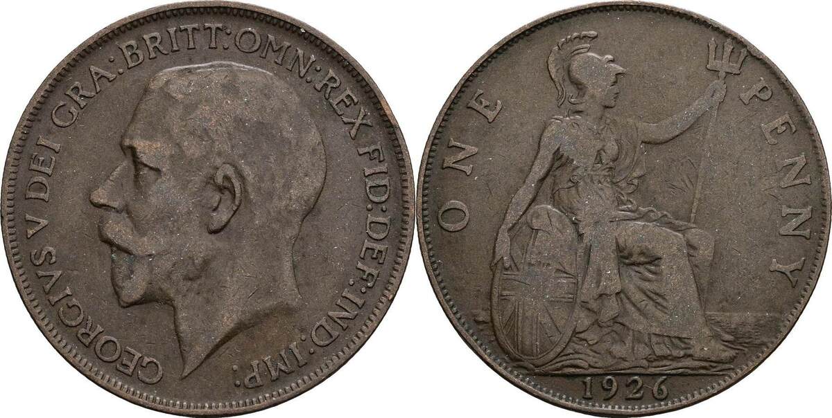 Großbritannien 1 Penny 1926 ss | MA-Shops