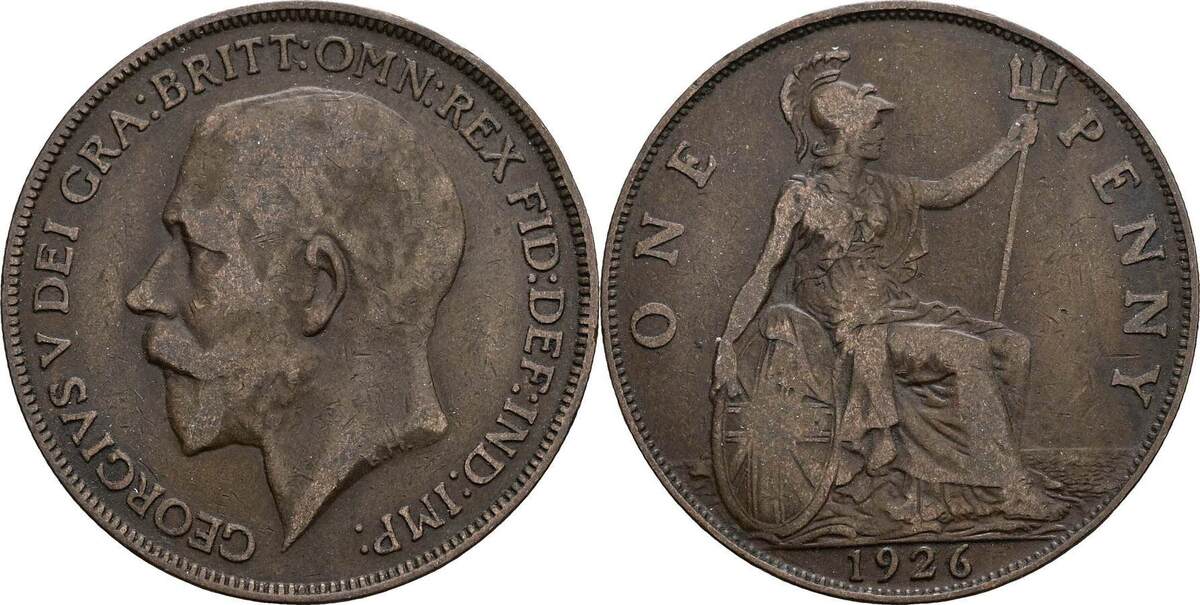 Großbritannien 1 Penny 1926 ss | MA-Shops