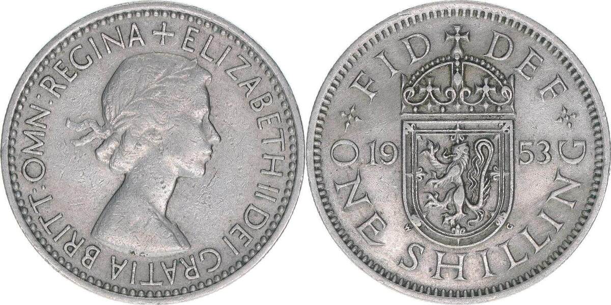 Großbritannien 1 Shilling 1953 | MA-Shops