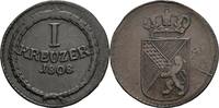 Baden 1 Kreuzer Carl Friedrich als Großherzog 1806-1811 -