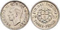 Großbritannien 3 Pence George VI. -