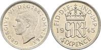 Großbritannien 6 Pence George VI. -