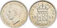 Großbritannien 6 Pence George VI. -