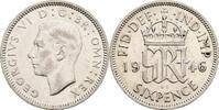 Großbritannien 6 Pence George VI. -