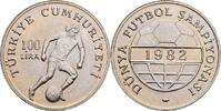 Türkei 100 Lira Fussball WM in Spanien 1982 -
