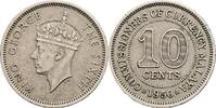 British Malaya 10 Cents George VI. -