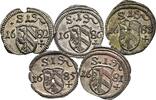 Nürnberg Lot 5 Stück Pfennige -