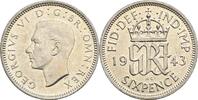 Großbritannien 6 Pence George VI. -