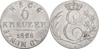Sachsen-Coburg-Gotha 6 Kreuzer Ernst I. 1806-1844 -