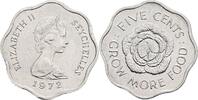 Seyschellen 5 Cents Seyschellen, Elisabeth II. 1952-2022, 5 Cents 1972 -