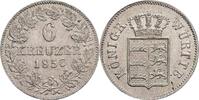 Württemberg 6 Kreuzer Wilhelm I. 1816-1864 -