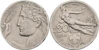 Italien, Victor Emanuel III. 1900-1946 20 Centesimi -