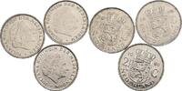 Niederlande Lot 3 Stück 2 1/2 Gulden Juliana 1948-1980 -
