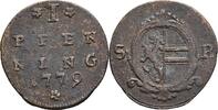 Erzbistum Salzburg Pfennig Hieronymus Graf Colloredo 1772-1803 -