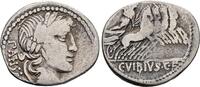 Römisches Reich - Republik Denar C. Vibius C.f. Pansa -