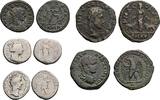 Römisches Reich - Kaiserzeit Lot 5 Stk. Denare, Antoniniane, AE Markianopolis Faustina, Commodus, Gallienus, Aurelianus, Severus Alexander -